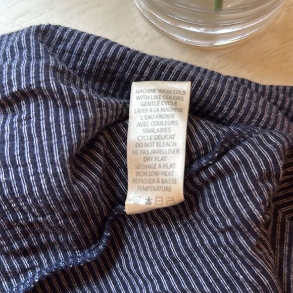 Max Studio Navy Blue/White Striped Sleeveless Dress. Size Small - Picture 10 of 10